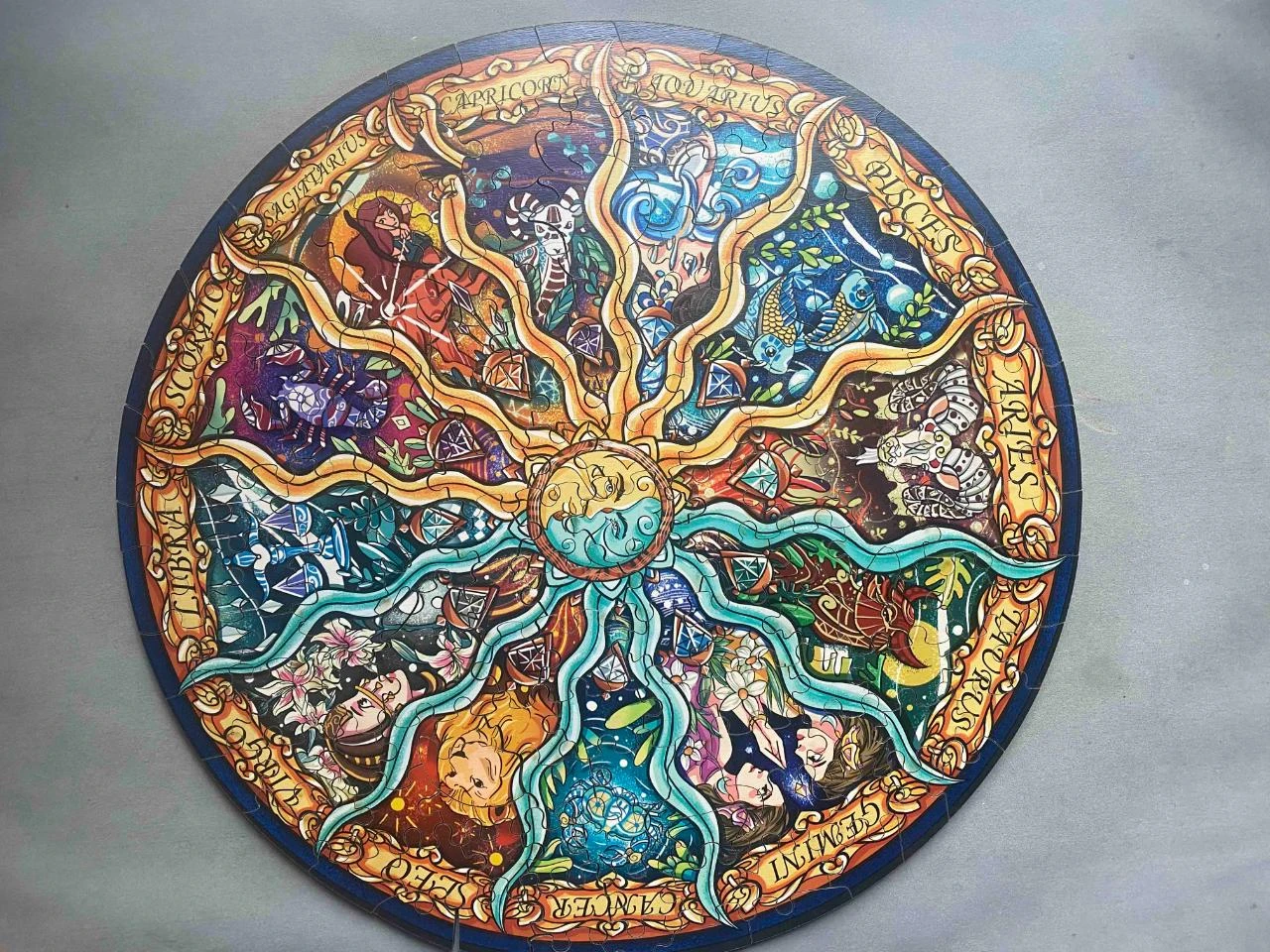 161-Piece Round Wooden Puzzle – photo 2